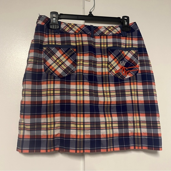 Louis Castel women’s golf plaid skort Size 73 - Picture 8 of 8